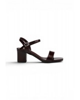 SHOEPOINT 83855 Women Slingback on Mid Heels Sandals In Brown